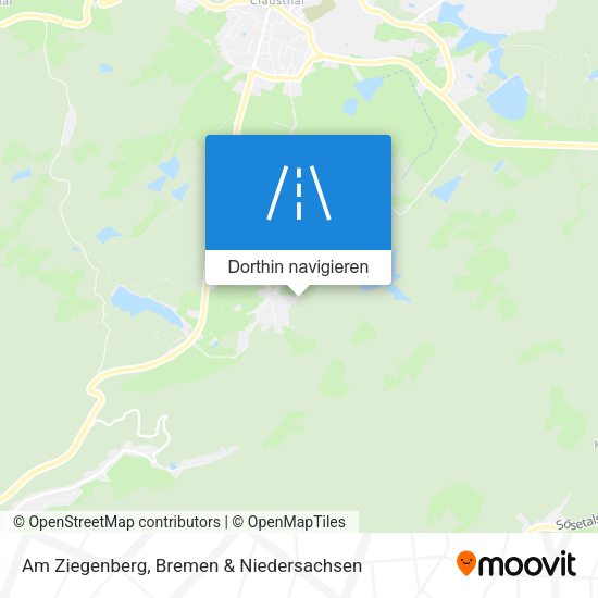 Am Ziegenberg Karte