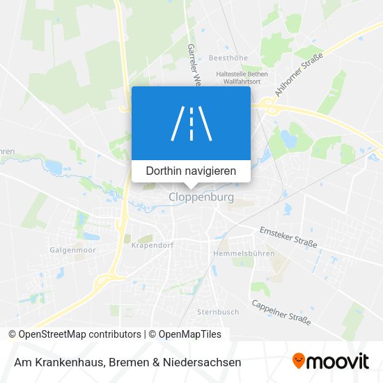 Am Krankenhaus Karte