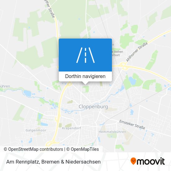 Am Rennplatz Karte