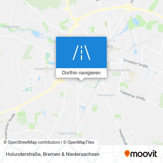 Holunderstraße Karte