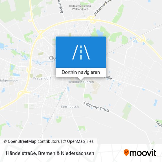 Händelstraße Karte