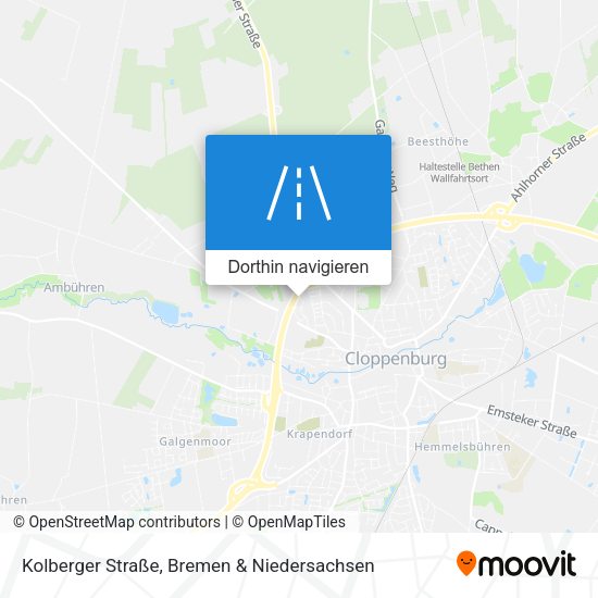 Kolberger Straße Karte
