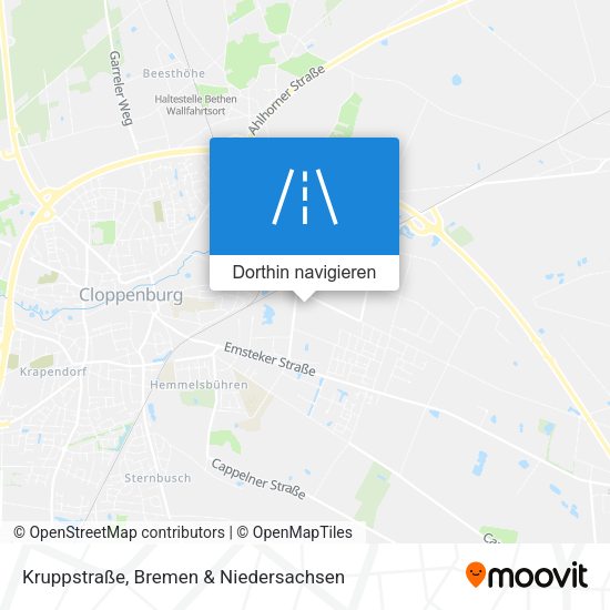 Kruppstraße Karte