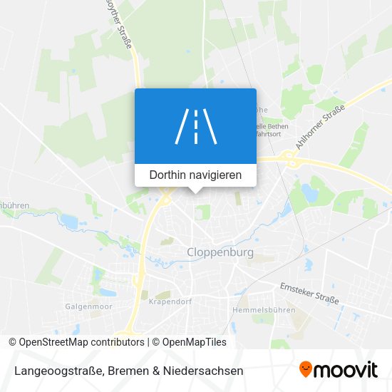 Langeoogstraße Karte