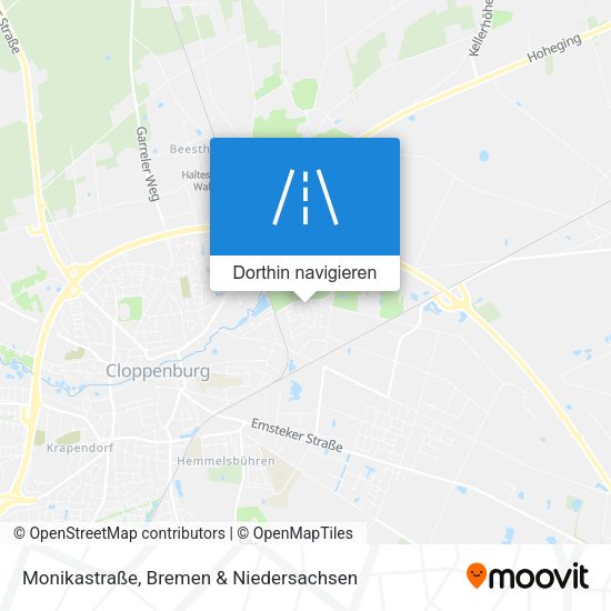 Monikastraße Karte