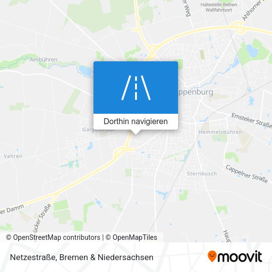 Netzestraße Karte