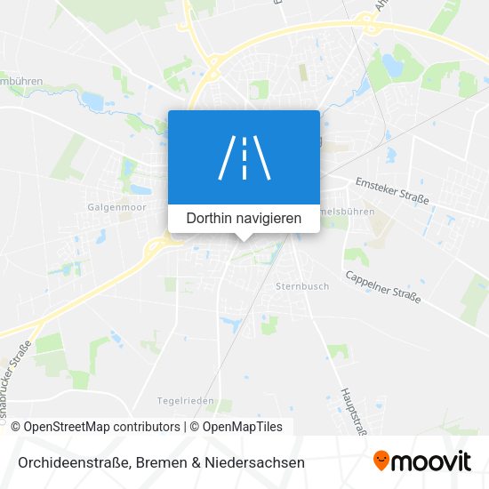Orchideenstraße Karte
