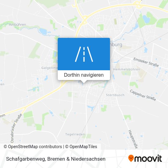 Schafgarbenweg Karte