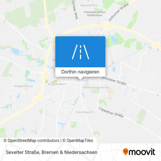 Sevelter Straße Karte