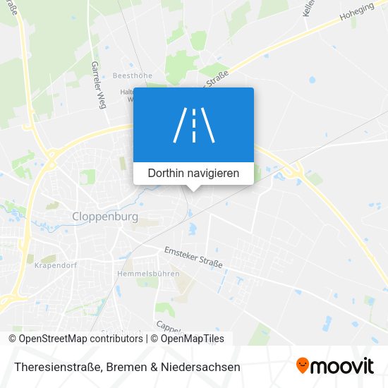 Theresienstraße Karte