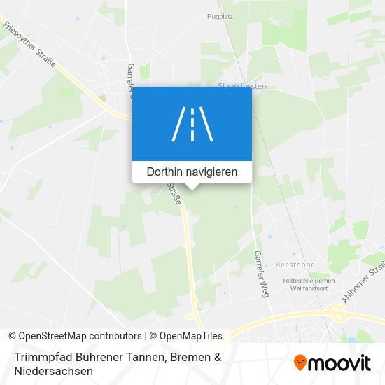 Trimmpfad Bührener Tannen Karte