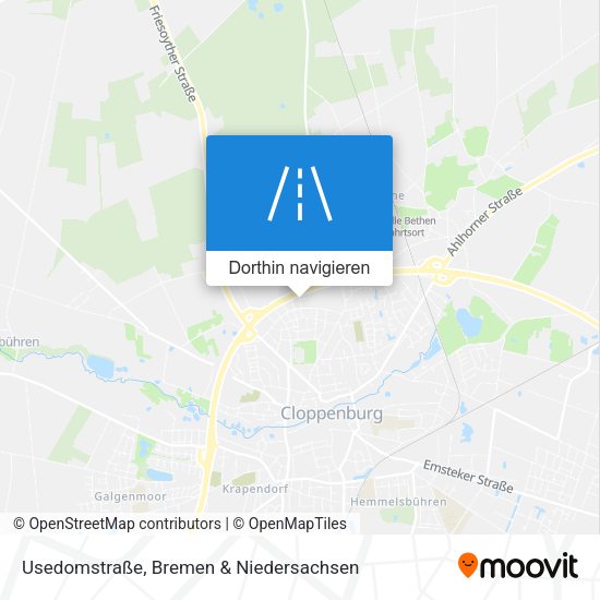 Usedomstraße Karte