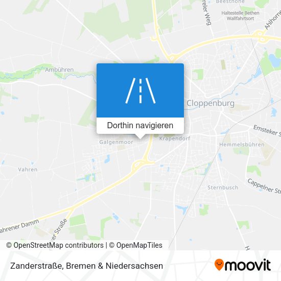Zanderstraße Karte