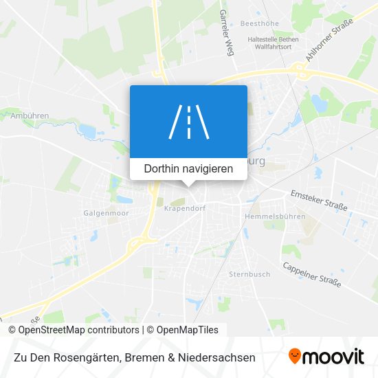 Zu Den Rosengärten Karte