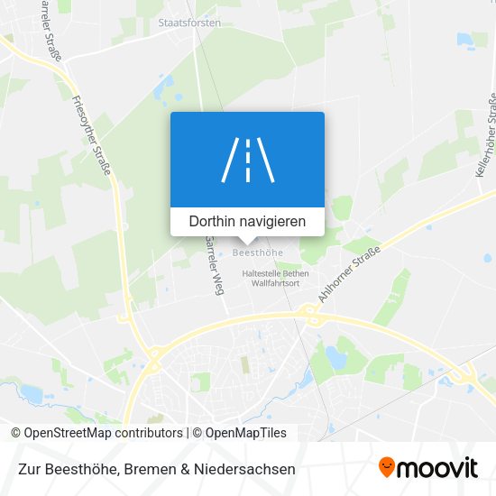Zur Beesthöhe Karte