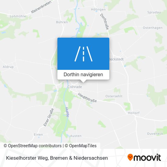 Kieselhorster Weg Karte