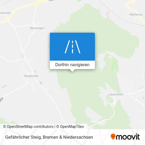 Gefährlicher Steig Karte