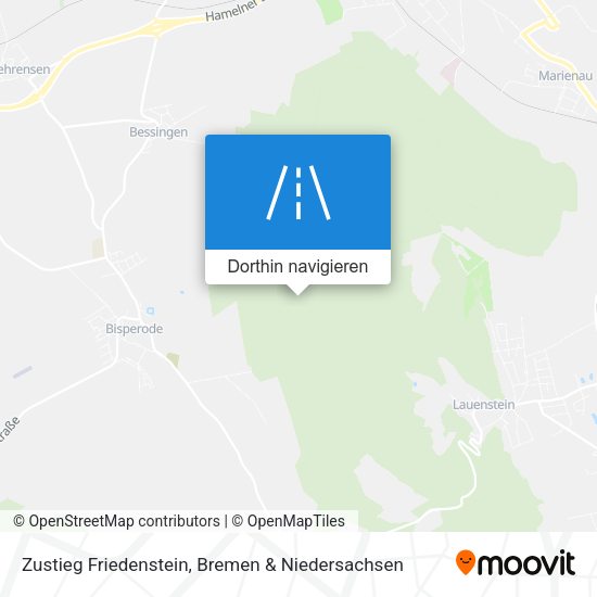 Zustieg Friedenstein Karte