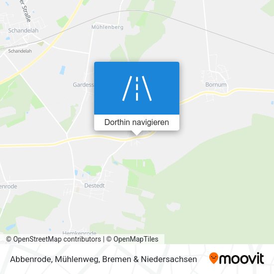 Abbenrode, Mühlenweg Karte