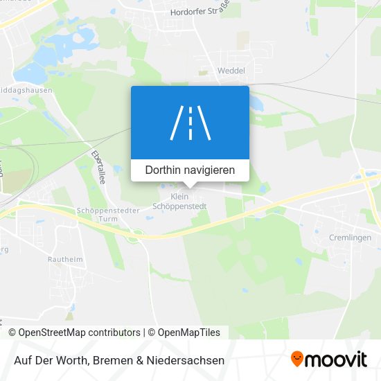 Auf Der Worth Karte