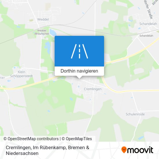 Cremlingen, Im Rübenkamp Karte