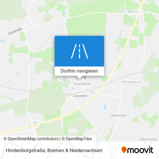 Hindenburgstraße Karte