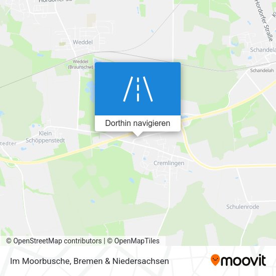Im Moorbusche Karte