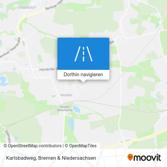 Karlsbadweg Karte