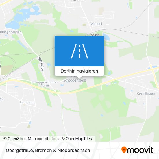 Obergstraße Karte