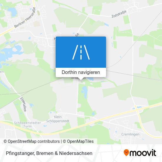 Pfingstanger Karte