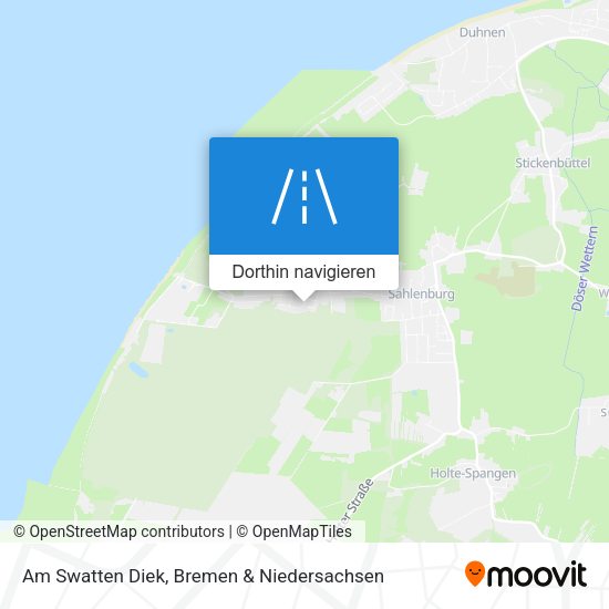 Am Swatten Diek Karte