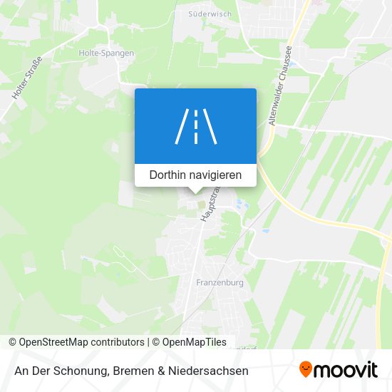 An Der Schonung Karte