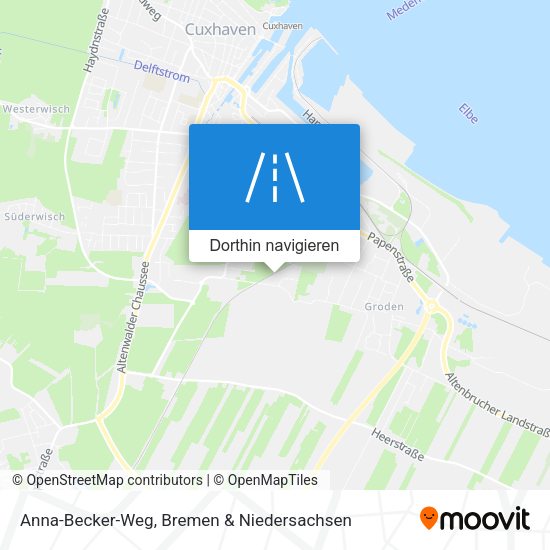 Anna-Becker-Weg Karte