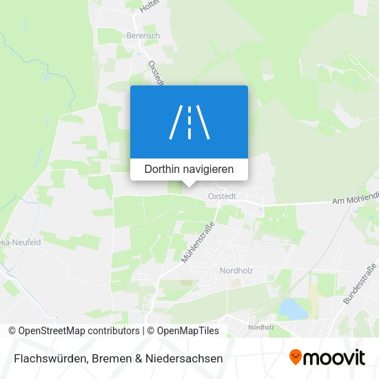 Flachswürden Karte