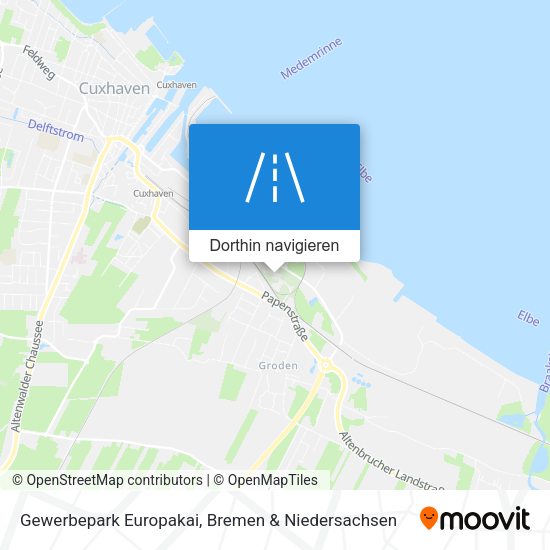 Gewerbepark Europakai Karte