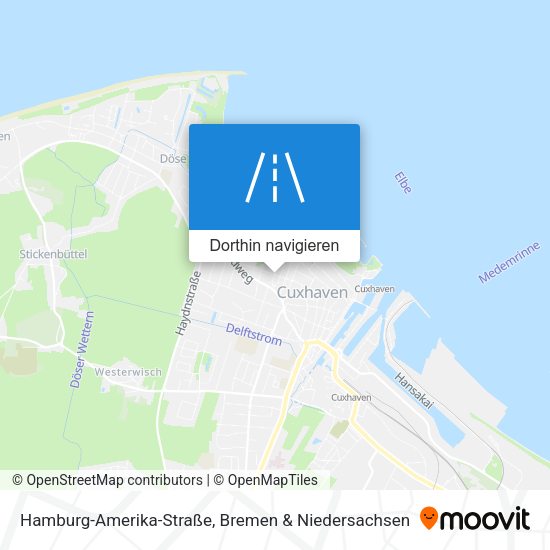 Hamburg-Amerika-Straße Karte