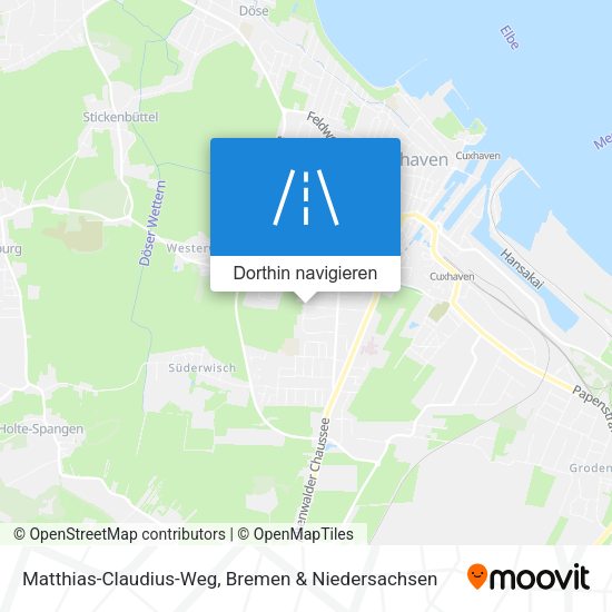 Matthias-Claudius-Weg Karte