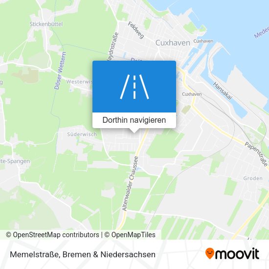 Memelstraße Karte