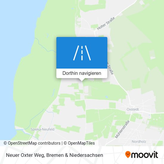 Neuer Oxter Weg Karte