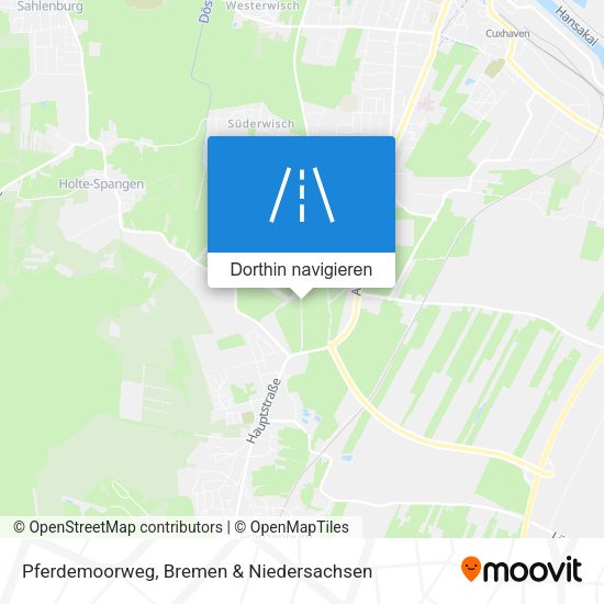 Pferdemoorweg Karte