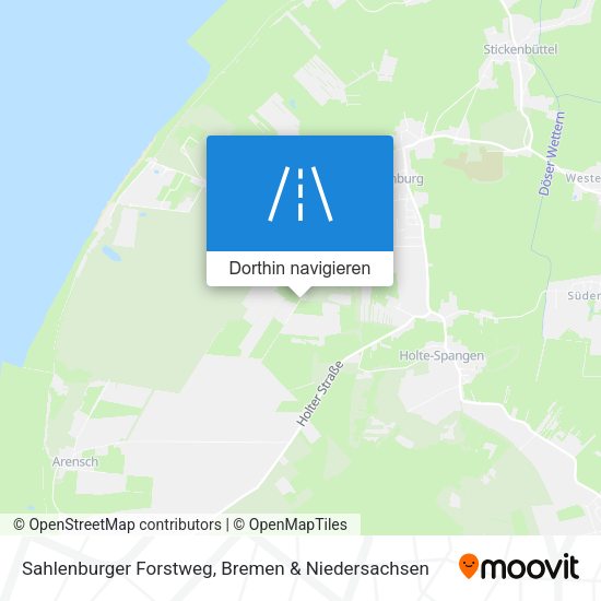 Sahlenburger Forstweg Karte
