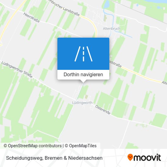 Scheidungsweg Karte