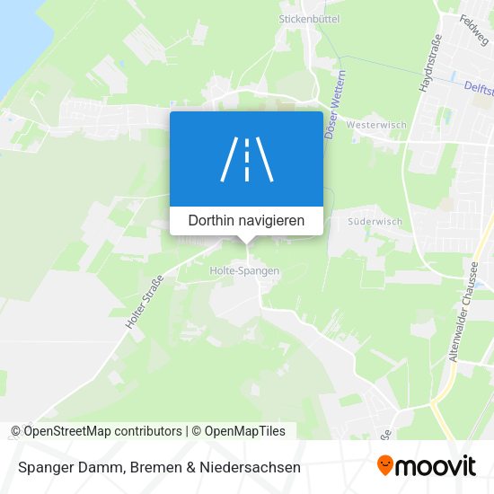 Spanger Damm Karte