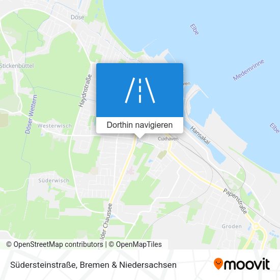 Südersteinstraße Karte