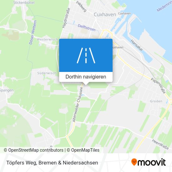 Töpfers Weg Karte