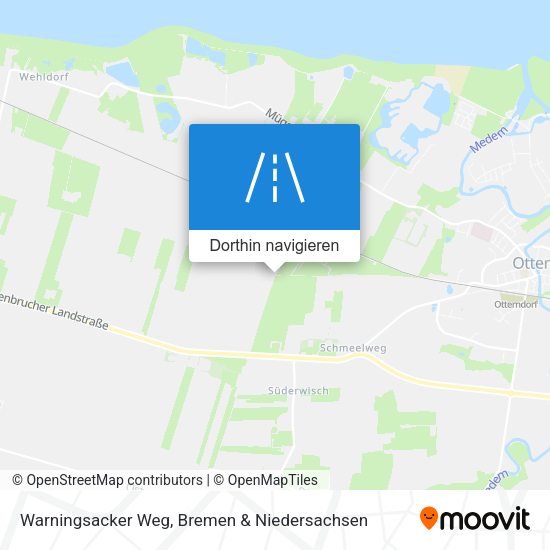 Warningsacker Weg Karte