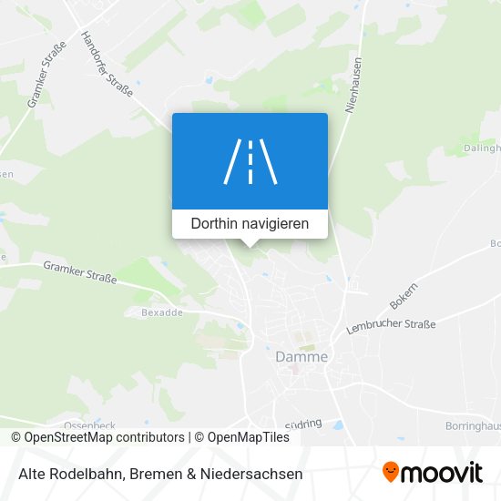 Alte Rodelbahn Karte