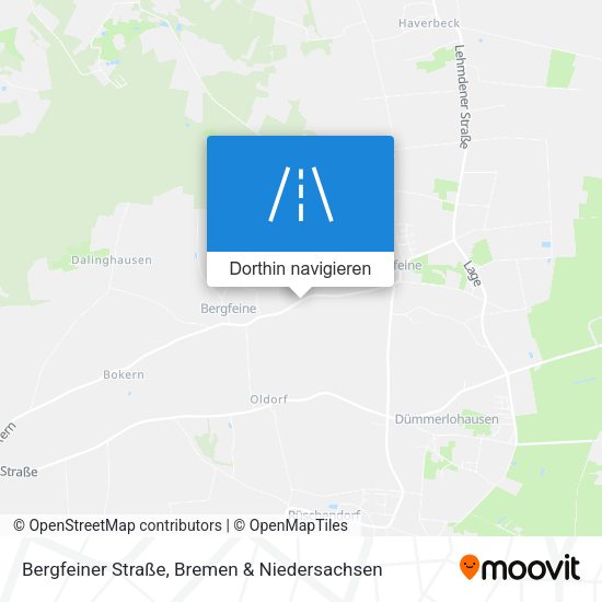 Bergfeiner Straße Karte