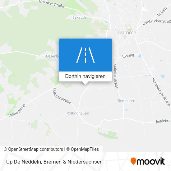 Up De Neddeln Karte