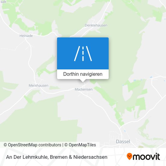An Der Lehmkuhle Karte